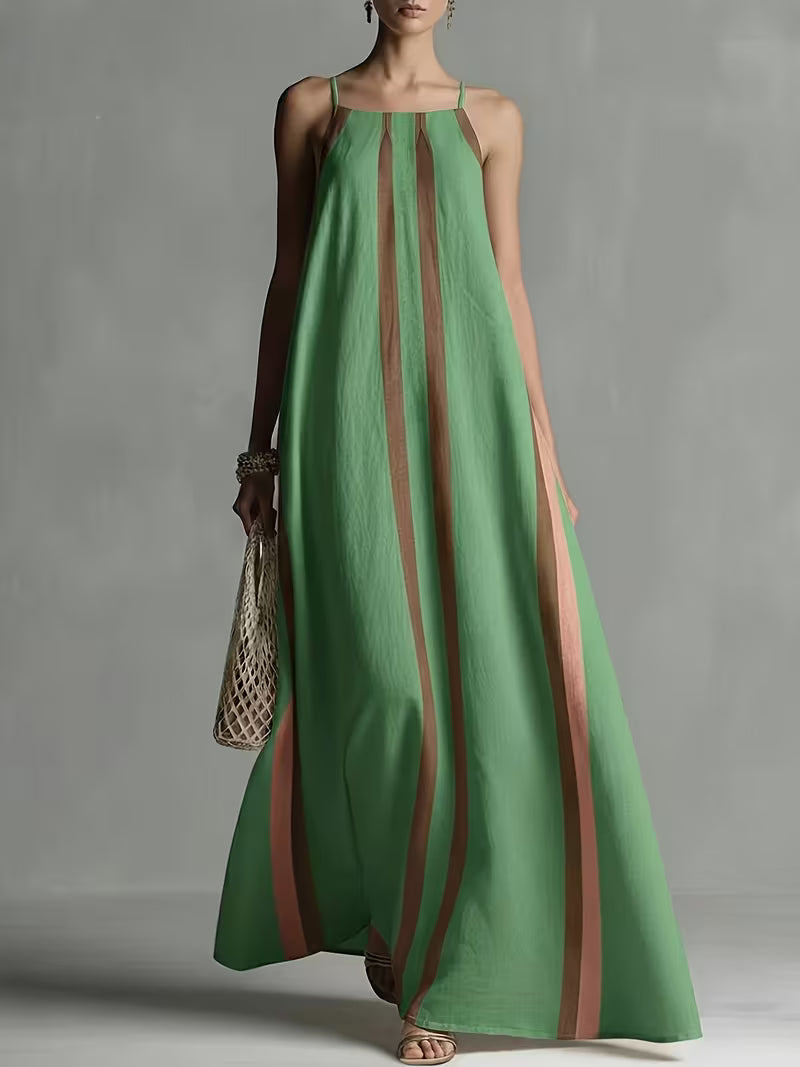 Striped Green Cami Dress